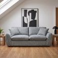 Berlin Sofa - Grey Fabric - 2 Seater