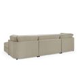 Belgravia U Shape Corner Sofa - Beige Fabric