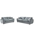 Berlin Sofa - Grey Fabric - 3+2 Seater