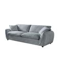 Berlin Sofa - Grey Fabric - 3 Seater