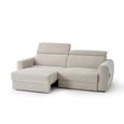 Dakota Sofa Bed - Beige Fabric - 3 Seater - Pull Out