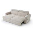 Dakota Sofa Bed - Beige Fabric - 3 Seater - Pull Out