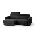 Dakota Sofa Bed - Black Fabric - 3 Seater - Pull Out