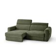 Dakota Sofa Bed - Green Fabric - 3 Seater - Pull Out