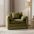 Solaya Armchair - Green Fabric