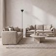 Solaya Sofa - Beige Fabric - 3+2 Seater