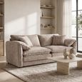 Solaya Sofa - Beige Fabric - 3 Seater