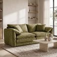 Solaya Sofa - Green Fabric - 3 Seater