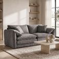 Solaya Sofa - Grey Fabric - 3 Seater