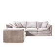 Solaya Corner Sofa - Beige Fabric - Large
