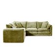 Solaya Corner Sofa - Green Fabric - Large
