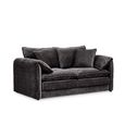 Solaya Sofa - Black Fabric - 2 Seater