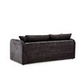 Solaya Sofa - Black Fabric - 3 Seater