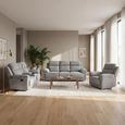 Owen Electric Recliner Sofa Set - Grey Fabric - 3+2+1 Seater