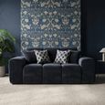 Jacob Sofa - Black Fabric - 2 Seater