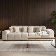 Jacob Sofa - Natural Fabric - 4 Seater