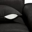 Jacob Corner Sofa - Black Fabric - RHF