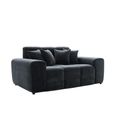 Jacob Sofa - Black Fabric - 2 Seater