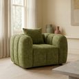 Venice Armchair - Green Fabric