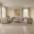 Venice Sofa Set - Beige Fabric - 3+2+1 Seater