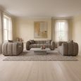 Venice Sofa Set - Mocha Fabric - 3+1+1 Seater