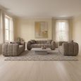 Venice Sofa Set - Mocha Fabric - 3+2+1 Seater