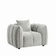 Venice Armchair - Grey Fabric