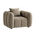 Venice Armchair - Mocha Fabric