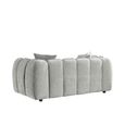 Venice Sofa - Grey Fabric - 2 Seater