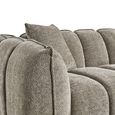 Venice Sofa - Mocha Fabric - 3 Seater
