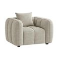 Venice Sofa Set - Beige Fabric - 3+2+1 Seater