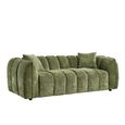 Venice Sofa Set - Green Fabric - 3+2+1 Seater