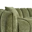 Venice Sofa Set - Green Fabric - 3+2+1 Seater