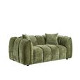 Venice Sofa Set - Green Fabric - 3+2 Seater