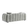 Venice Sofa Set - Grey Fabric - 3+2+1 Seater