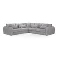 Mirabel Large Corner Sofa - Grey Fabric