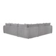 Mirabel Large Corner Sofa - Grey Fabric