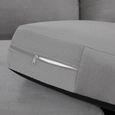 Mirabel Large Corner Sofa - Grey Fabric