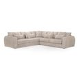 Mirabel Large Corner Sofa - Mocha Fabric