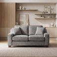 Nebraska Sofa - Slate Grey Fabric - 2 Seater