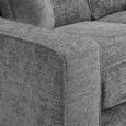 Nebraska Sofa Set - Slate Grey Fabric - 3+1+1 Seater