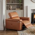Somerville Electric Recliner Armchair - Tan Leather