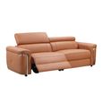 Somerville Electric Recliner Sofa - Tan Leather - 3 Seater