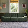 Dallas Electric Recliner Sofa Bed - Green - 3 Seater - Pull Out