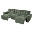 Dallas Electric Recliner Sofa Bed - Green - 3 Seater - Pull Out