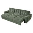 Dallas Electric Recliner Sofa Bed - Green - 3 Seater - Pull Out
