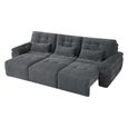 Dallas Electric Recliner Sofa Bed - Grey - 3 Seater - Pull Out