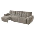 Dallas Electric Recliner Sofa Bed - Mushroom - 3 Seater - Pull Out