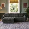 Florida Universal Corner Sofa Bed - Grey Fabric - Pull Out