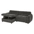 Florida Universal Corner Sofa Bed - Grey Fabric - Pull Out